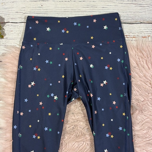 Summersalt Do It All High Rise 7/8 Leggings Deep Sea Blue Scatter Star Print - Picture 5 of 9